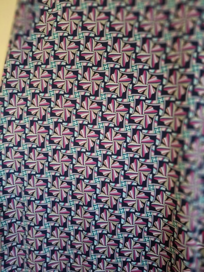 Pantalon large et fluide motifs géométriques neuf - photo numéro 2