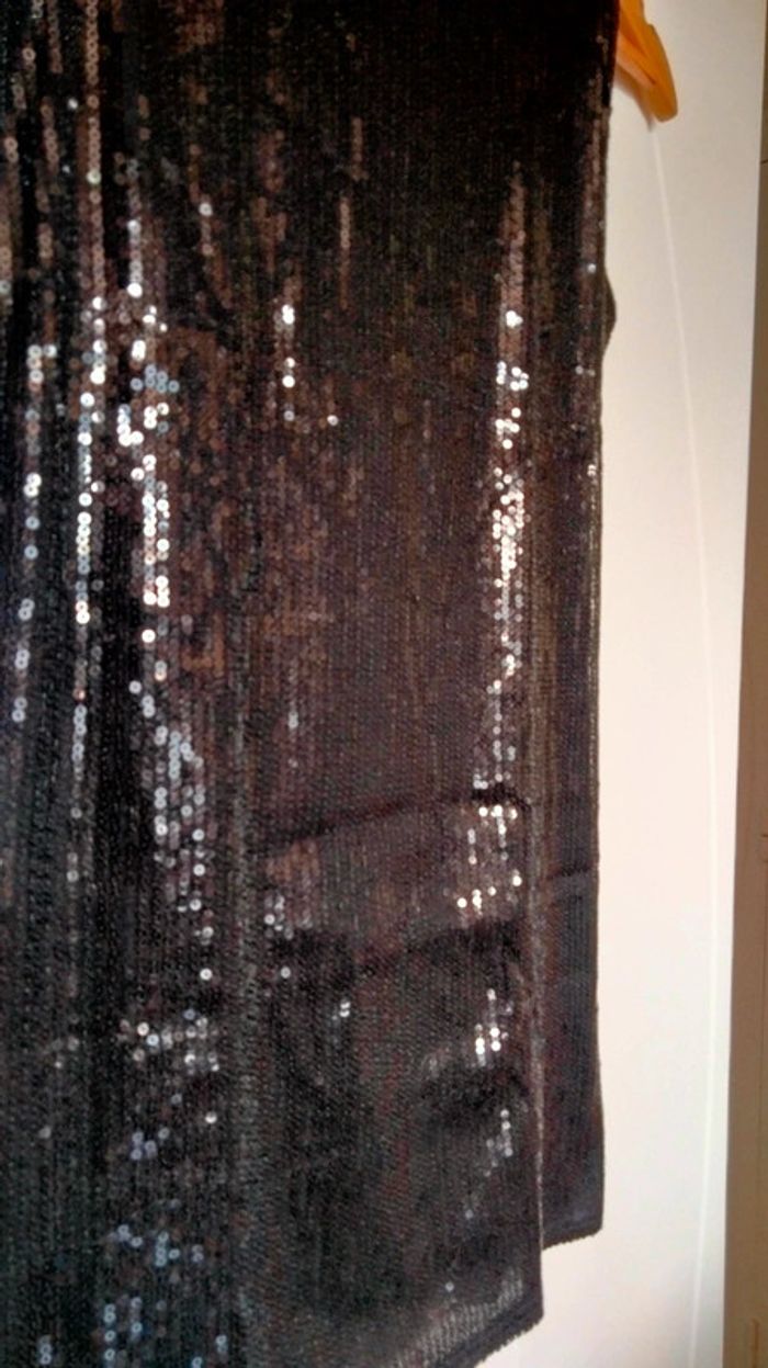 Débardeur noir à sequins vintage - photo numéro 2
