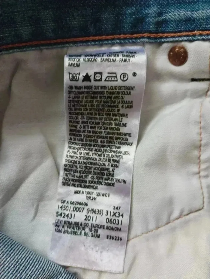 Jean Levi’s 501 - Taille 40 (us 31) - photo numéro 5