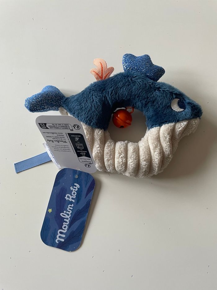 Hochet Baleine Moulin Roty