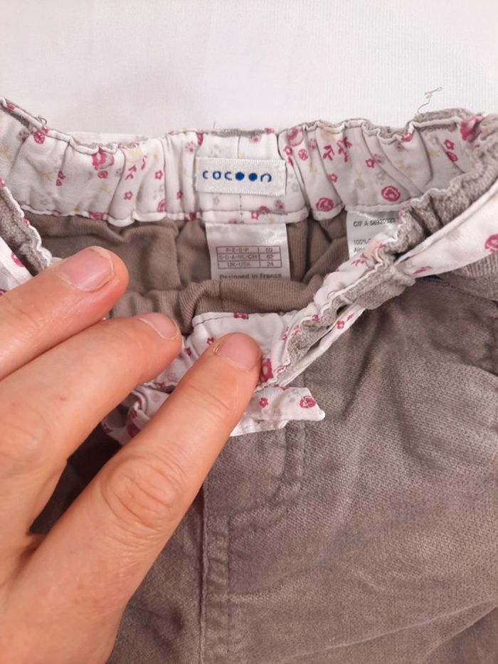 Lot de 4 pantalons fille, 6 mois, plusieurs marques - photo numéro 12