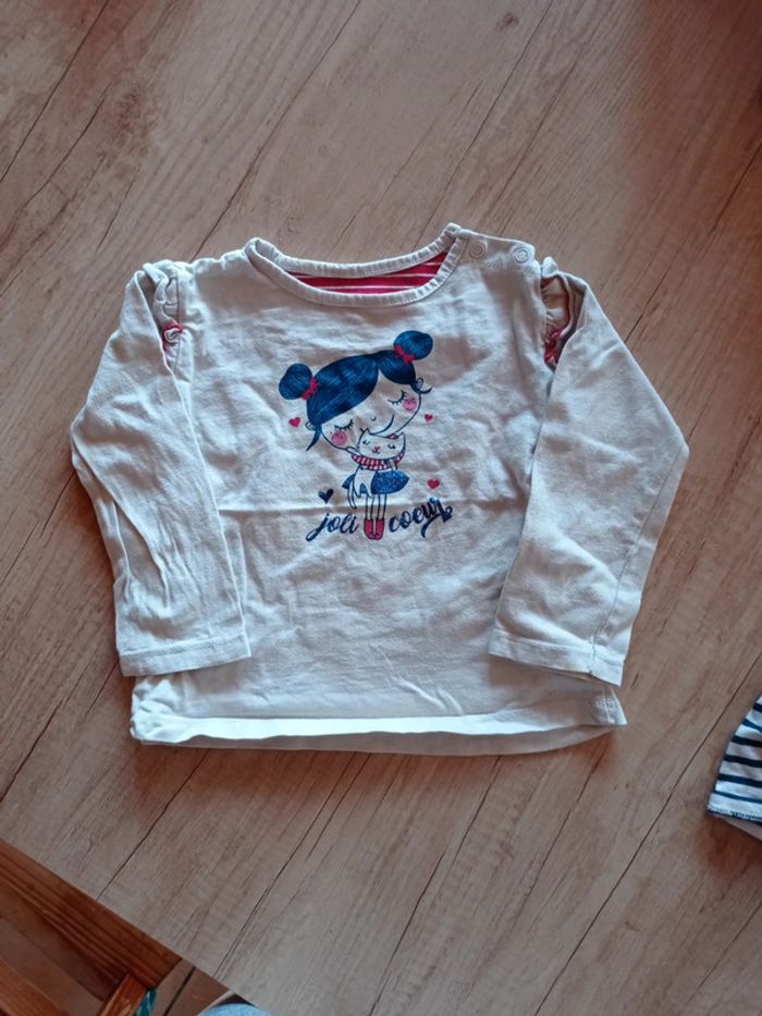 Tee-shirt manches longues joli cœur