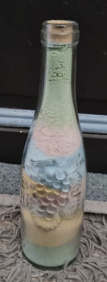 Bouteille décorative avec sable