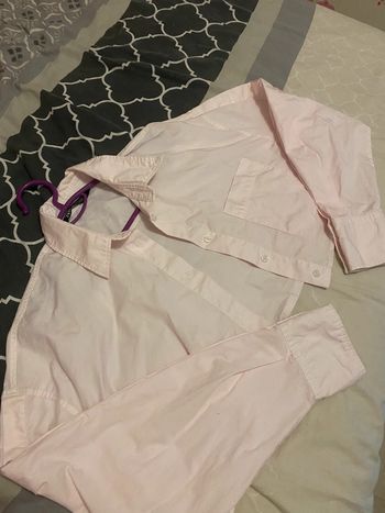 Chemise courte avec poche Zara Rose