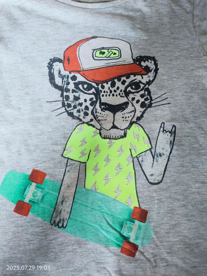 T-shirt manches courtes 6 7 ans tex boy - photo numéro 2