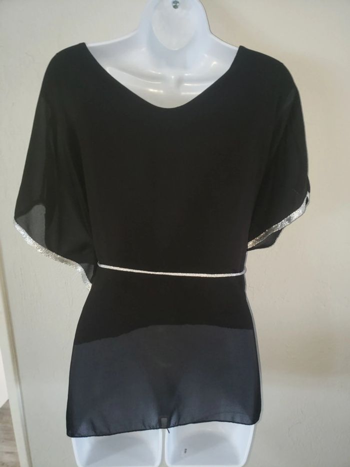 Blouse noir avec doublure - photo numéro 2