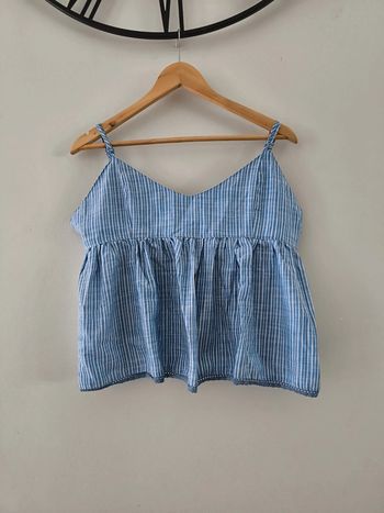 Top à bretelles avec volants Creeks taille 46 neuf