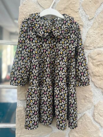 Robe fille 3-4 ans 3 4 Primark fleurie col Claudine fleurs Liberty