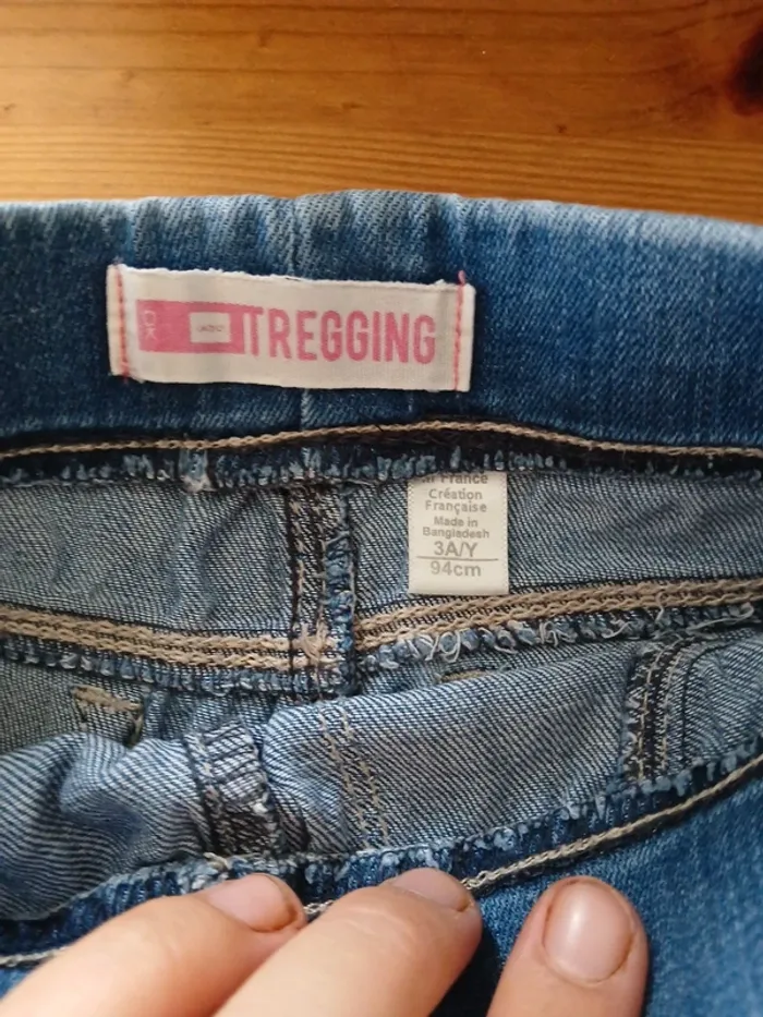 Tregging  jeans okaidi - photo numéro 2