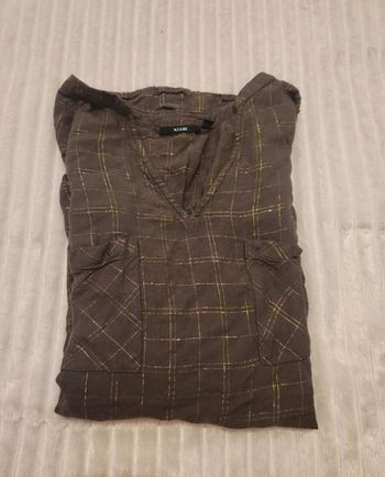 Blouse kaki fil doré – Taille XL – Kiabi – Très bon état