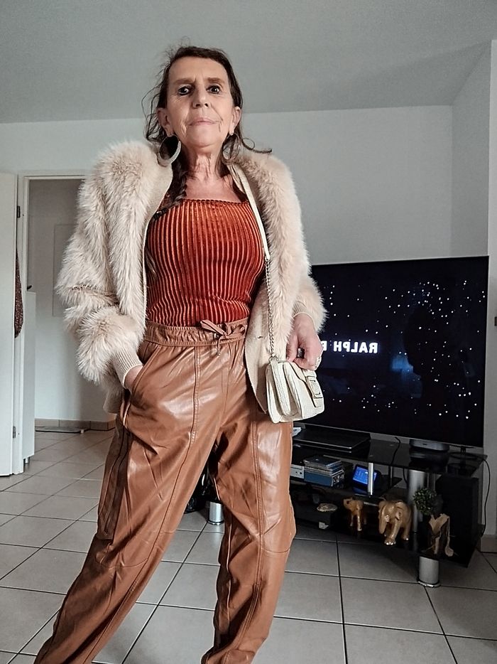 Pantalon simili cuir Rick Cardona New York - photo numéro 2