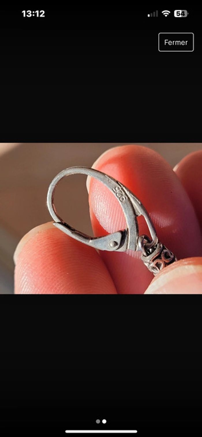 Boucle d’oreilles en argent - photo numéro 2