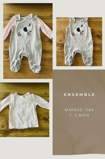 - Ensemble salopette + haut -