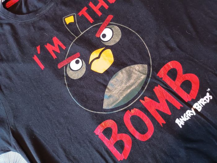 T-shirt humour angry birds 👨 taille XL comme neuf - photo numéro 3