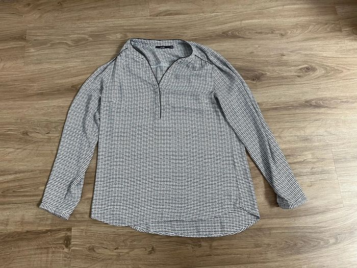 Haut à motifs femme couleur blanc noir Kiabi taille M très bon état