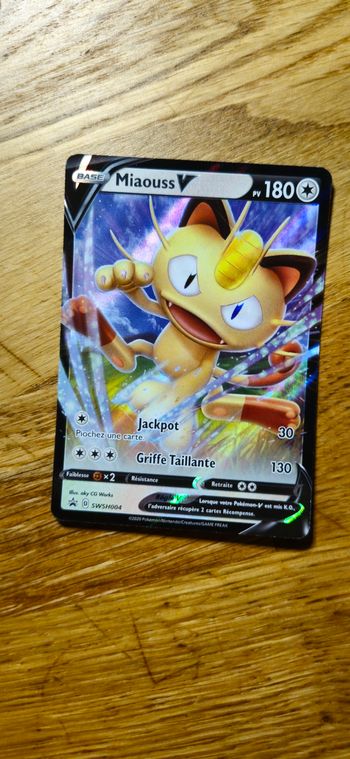 Carte pokemon Miaouss V   SWSH004