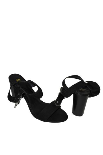 Élégantes sandales à bride noire H&M - Taille 42 FR / 8 UK - Talon 10 cm (3,9 inches)