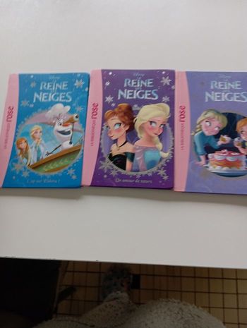 Lot de 3 livres reine des neiges