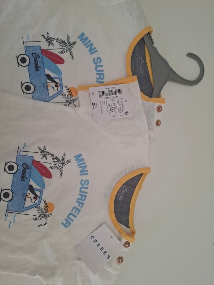 Lots de 2 T- shirts garçons neufs CREEKS - photo numéro 3