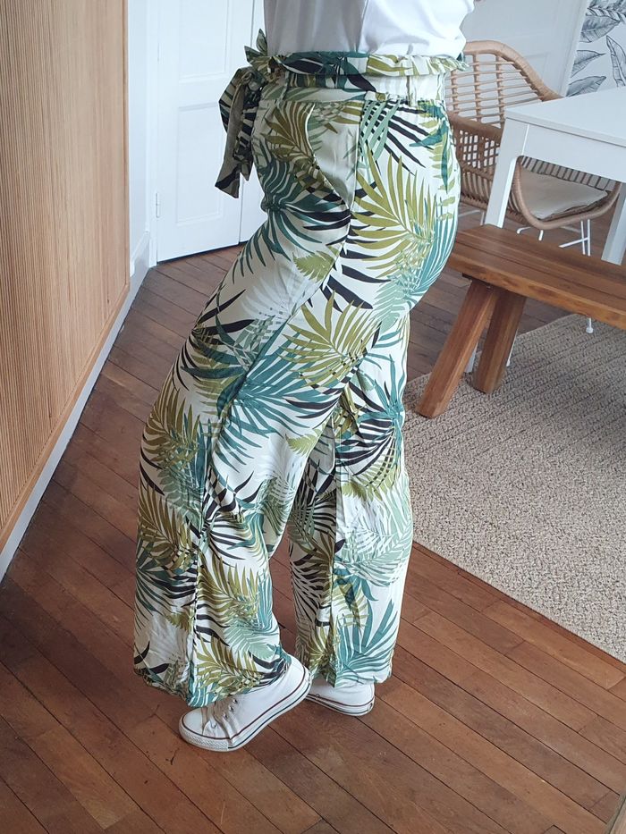 Pantalon fluide tropical Ibiza vert
Taille S - photo numéro 4