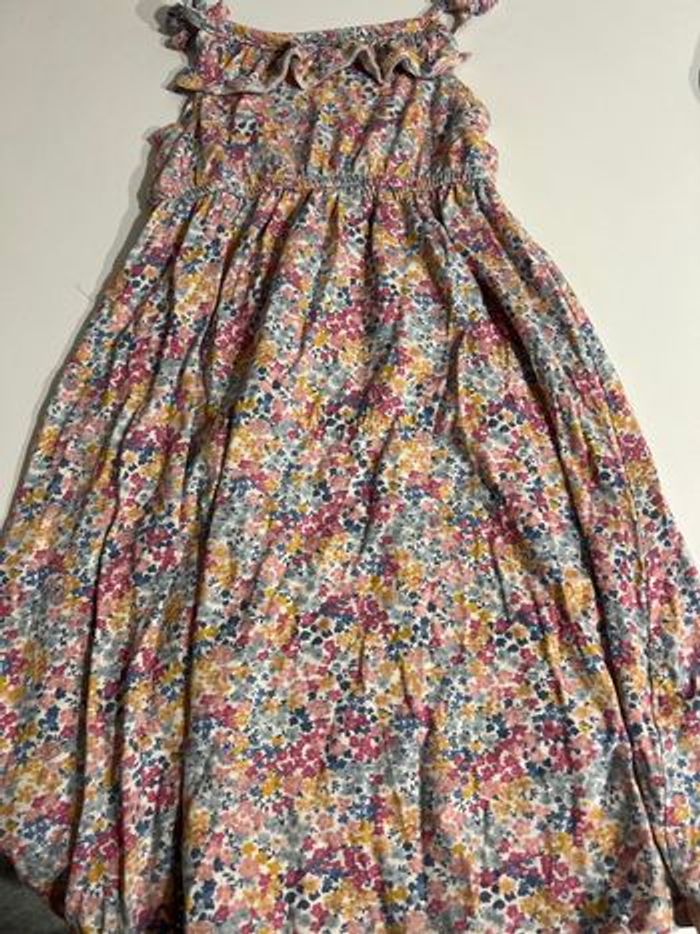 Robe fleurs vert baudet 5 ans