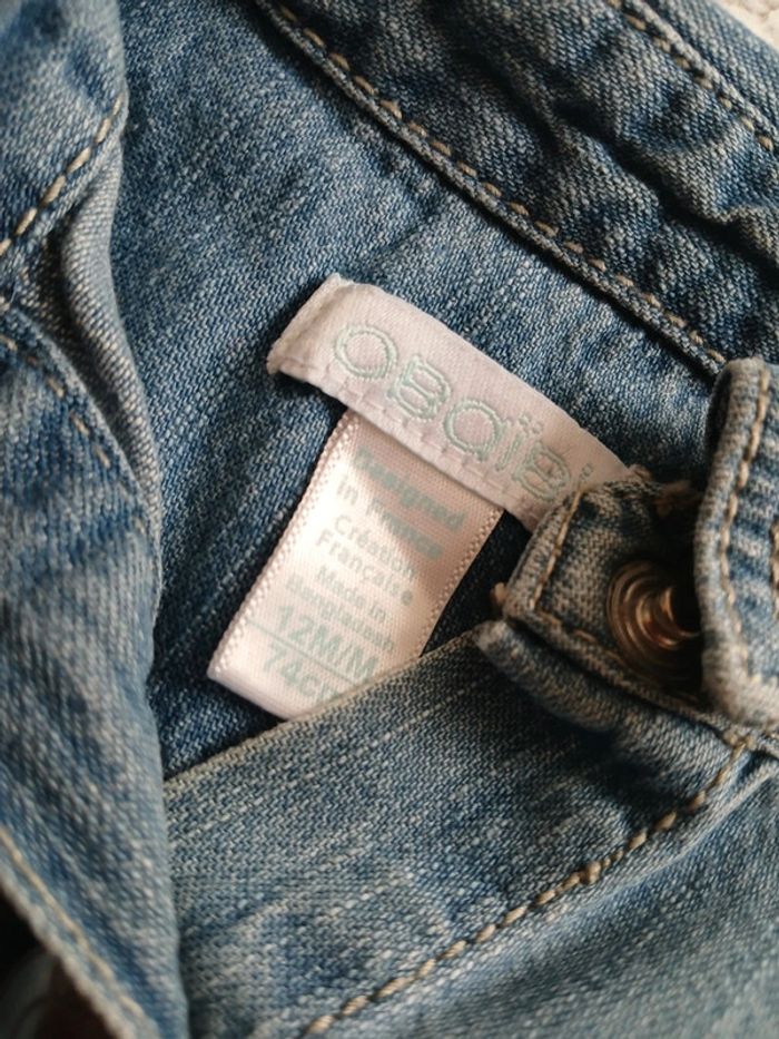 Veste en jean fille taille 12 mois - photo numéro 3
