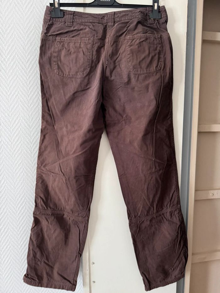 Pantalon large marron femme taille M - photo numéro 3