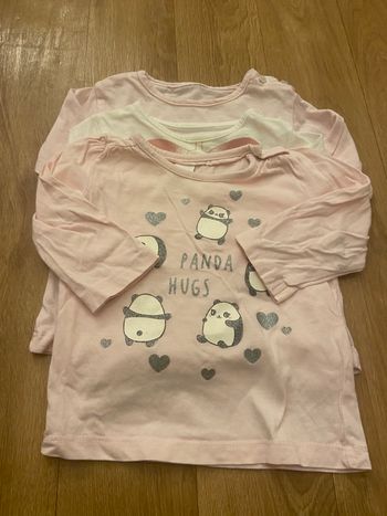 Lot de 3 t-shirt bébé fille 6M