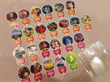 Cartes défis à collectionner Disney Auchan 24 cartes