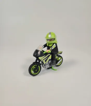 Playmobil Pilote de moto verte