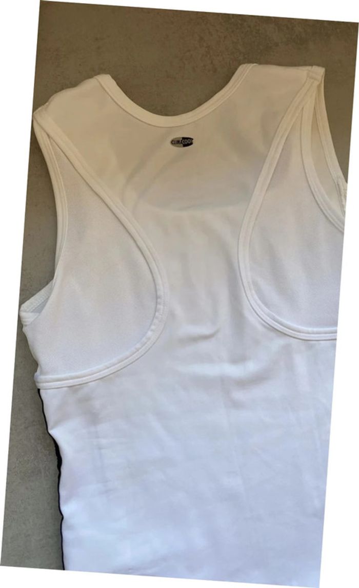 Top sport blanc sans manches adidas taille 36 - photo numéro 6
