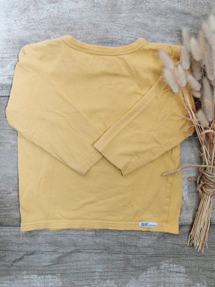 🌸Tee-shirt Timberland 12mois moutarde manches longues - photo numéro 6