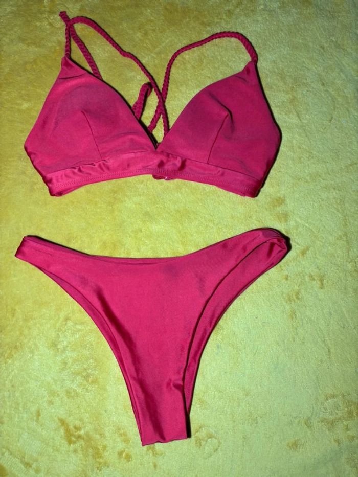 Lot 2 bikini rouge et blanc Taille S/36 - photo numéro 2