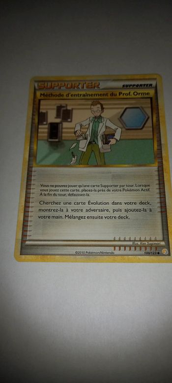 Carte pokémon supporter méthode d'entraînement du professeur orme