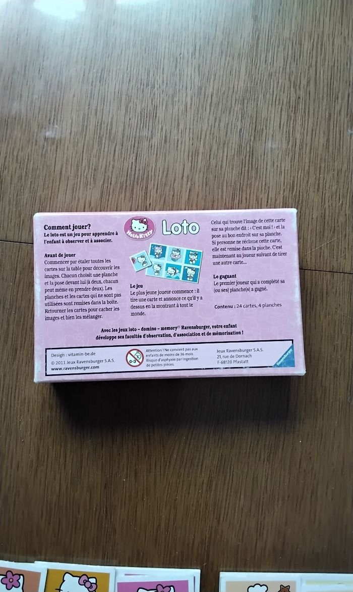 Loto  Hello   Kity , Ravensburger  ,3 ans  et  plus - photo numéro 2