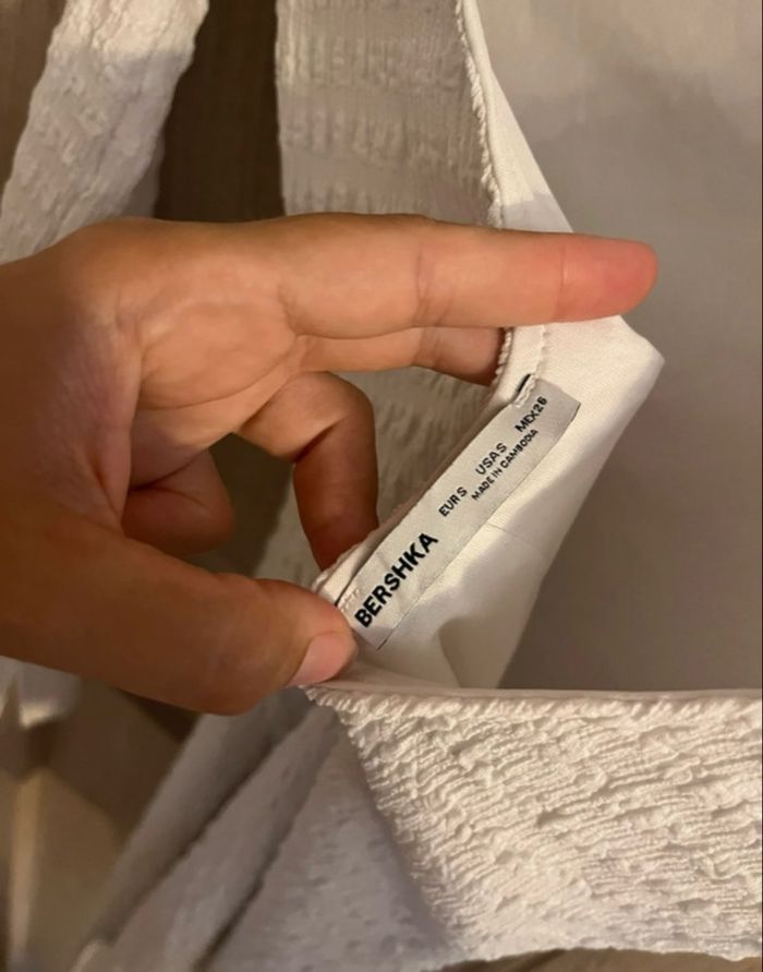 Robe courte manche longue blanche - photo numéro 3