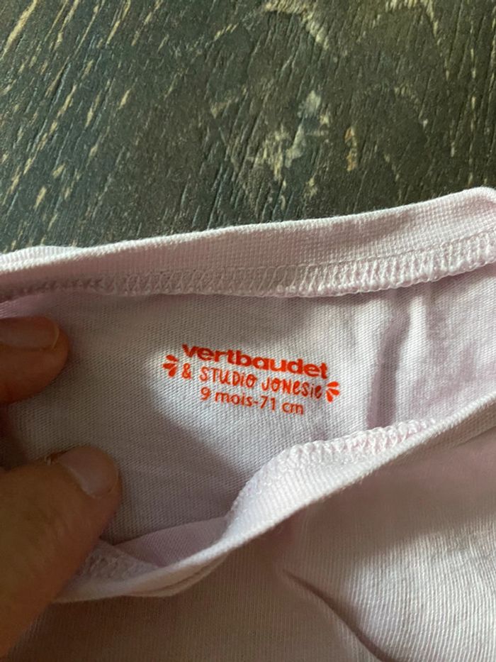 Ensemble fille 9 mois vertbaudet Family team - photo numéro 3