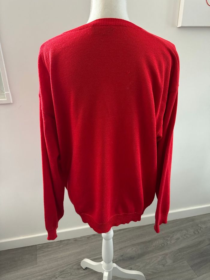 Pull rouge en maille Griffon Vintage TXL - photo numéro 7