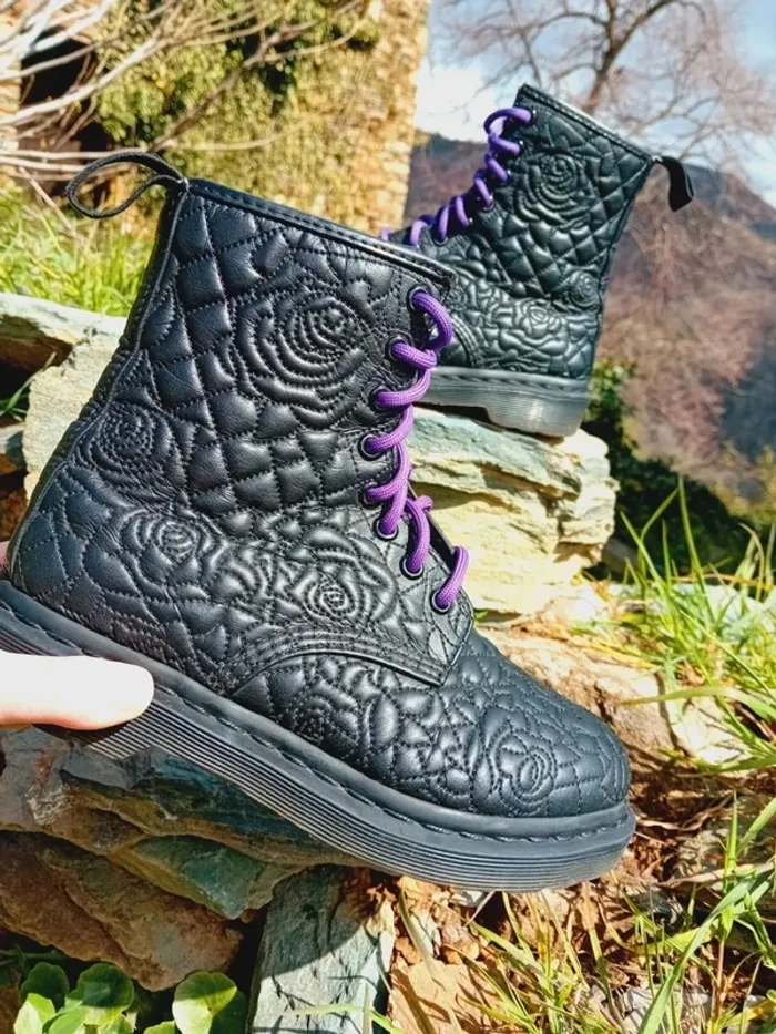 Dr. Martens Brauce roses effets capitonné 37 - photo numéro 2