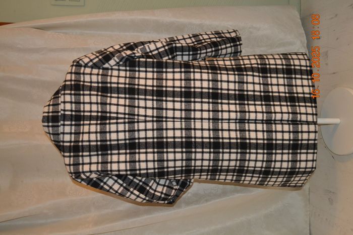 Manteau à carreaux, taille L - photo numéro 2