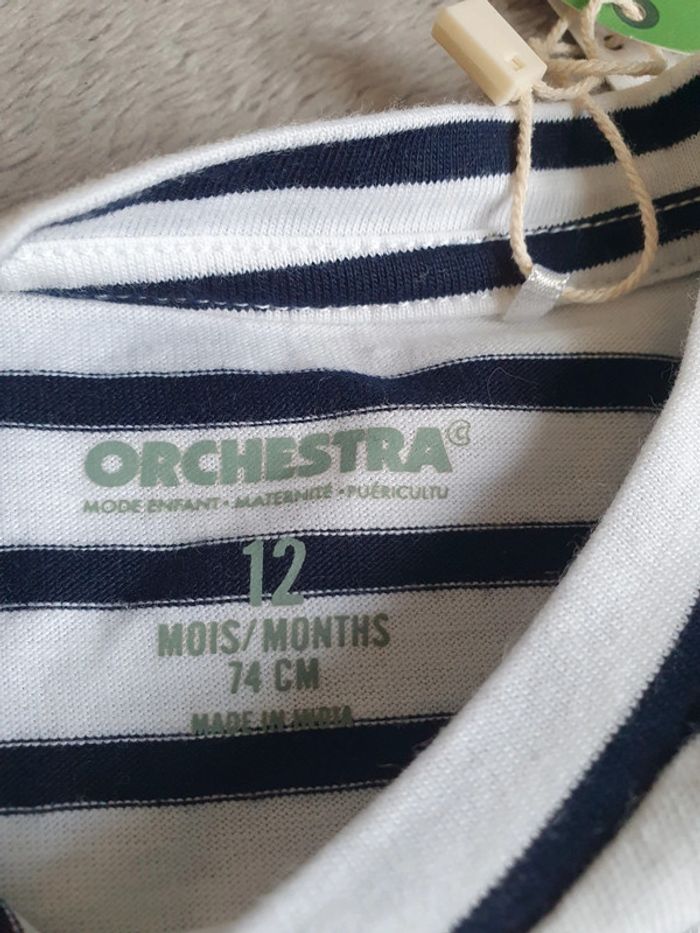 T-shirt rayé crocodile - photo numéro 2