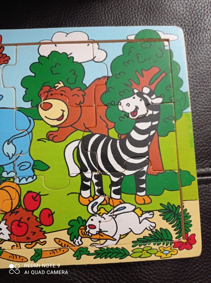 Puzzle en bois animaux, 21 pièces - photo numéro 5