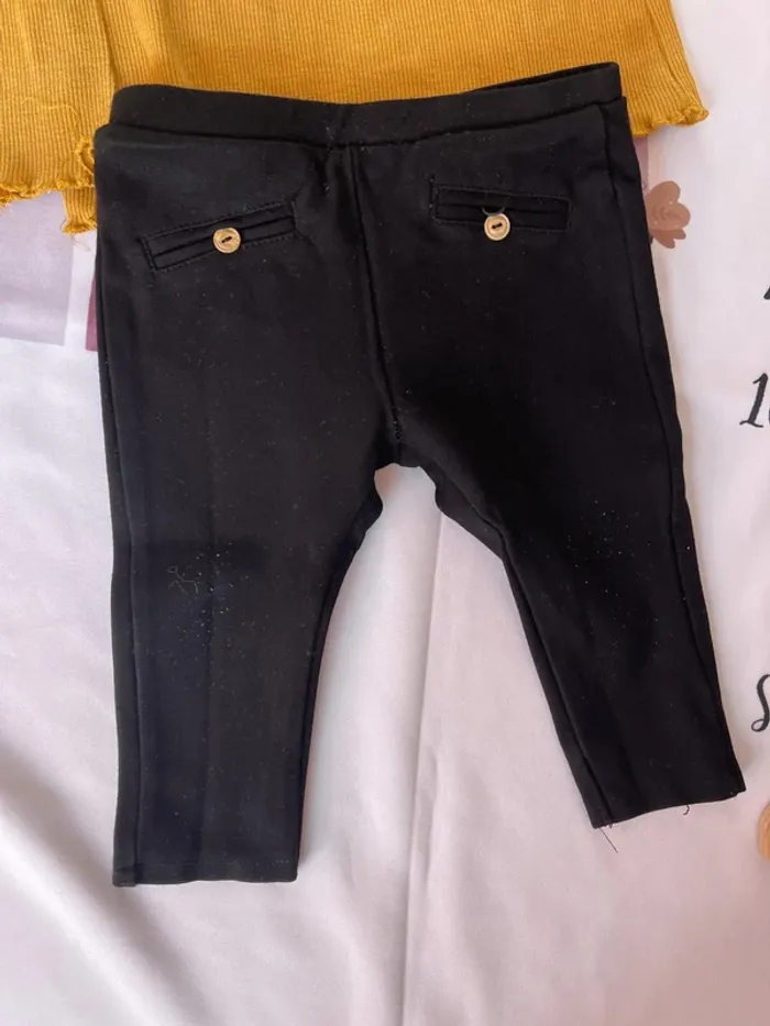 Ensemble t-shirt manches longues + pantalon - Bébé fille - 9 mois - Zara - photo numéro 4