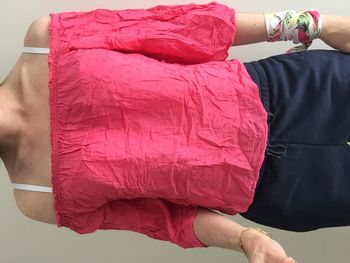 Top épaules nues rose