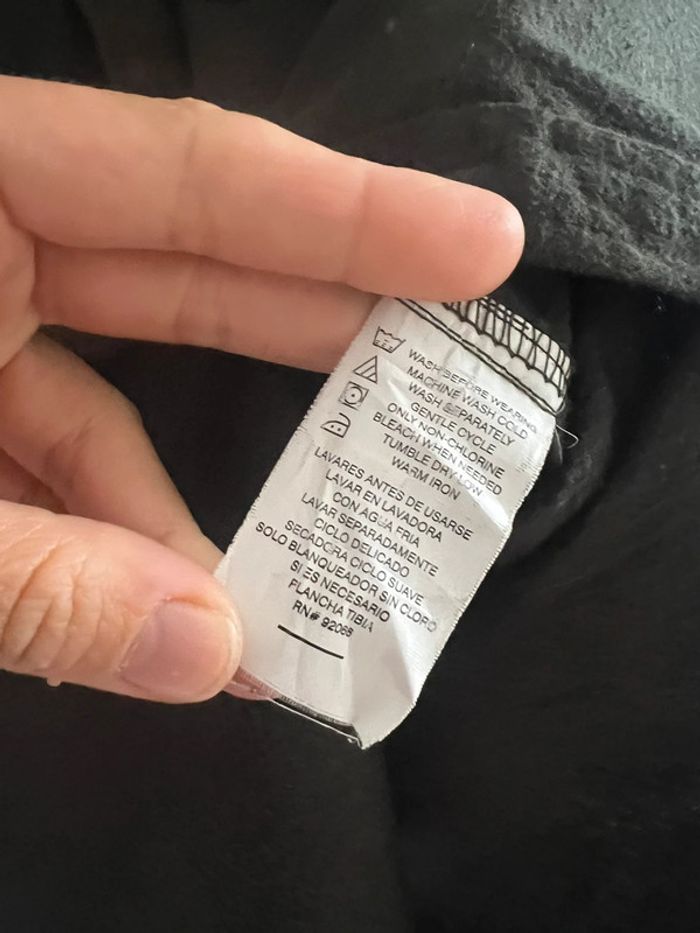 Chemise / sur chemise Vintage dressing coton / flanelle couleur Kaki taille S. - photo numéro 4