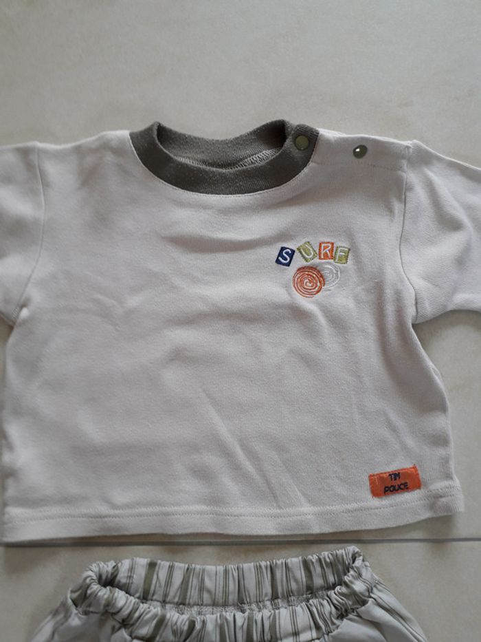 Ensemble t-shirt + short - 12 mois - photo numéro 3