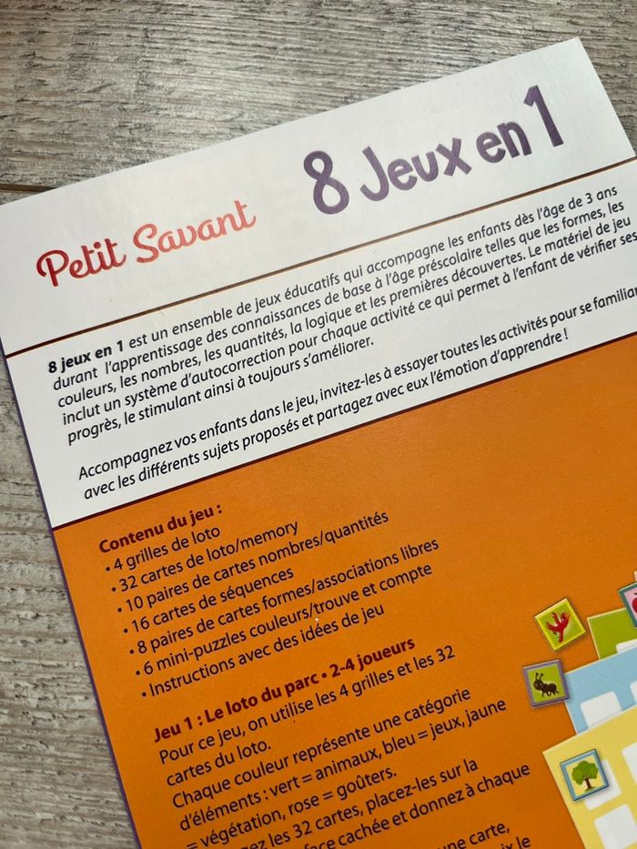 Jeu petit savant 8 jeux en 1 - photo numéro 2