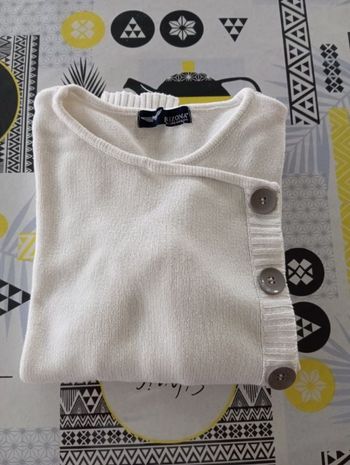 Pull blanc taille 42/44
