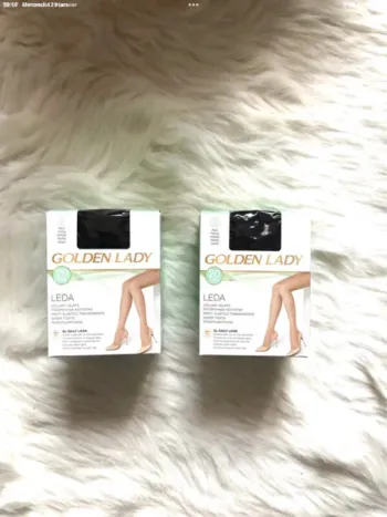 Lot de 4 paires de collants noirs Golden Lady neuf avec emballage