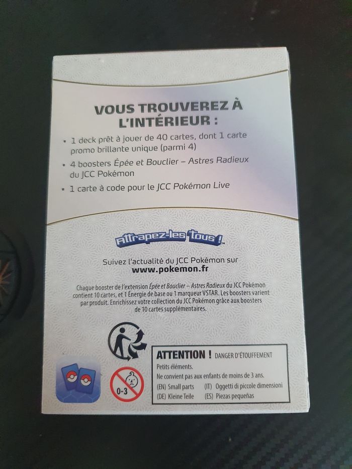 Kit ap pokemon astres radieux eb10 4 boosters + carte stamp - photo numéro 3